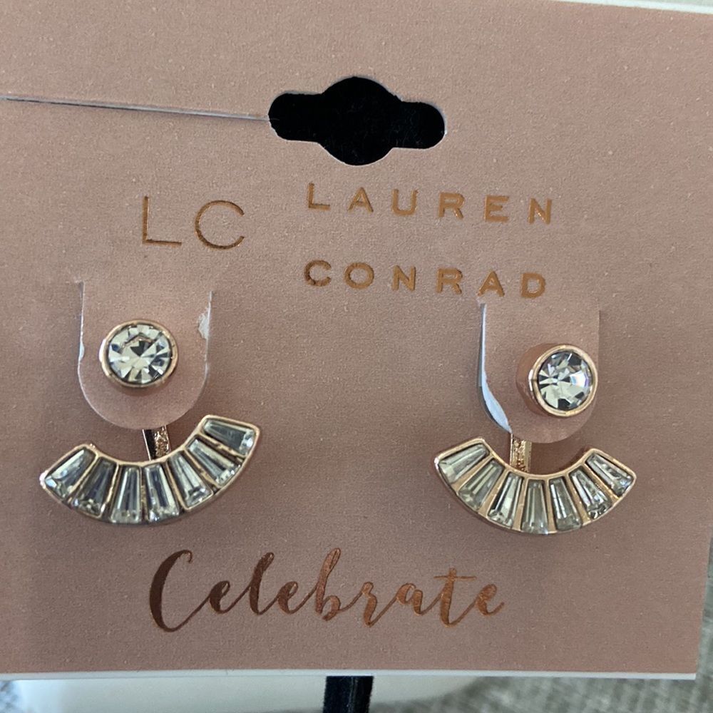 Lauren Conrad NWT rose gold earrings